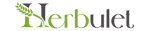 Logo of Herbulet with a green leaf on a white background